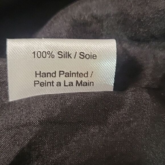 Irene Klar vintage, hand-painted silk kimono. One size - Picture 5 of 6